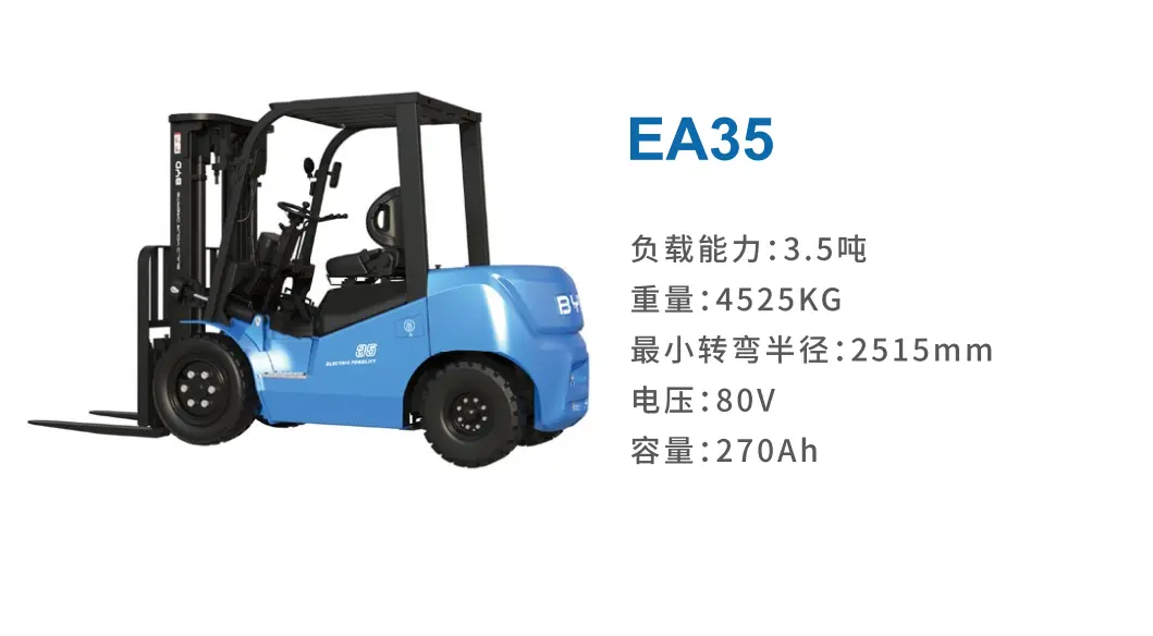 3.5吨锂电仓储搬运叉车EA35