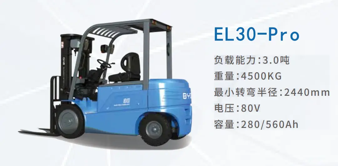3吨级座驾式锂电平衡重叉车EL‑Pro30MAX